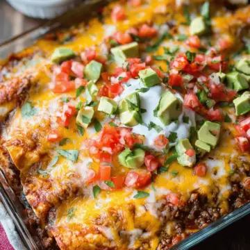 Easy Ground Beef Enchiladas