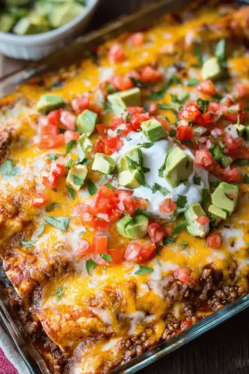Easy Ground Beef Enchiladas