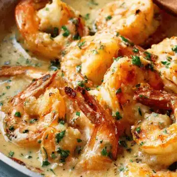 Creamy Garlic Prawns