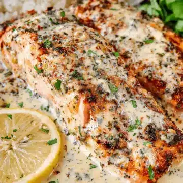 Baked Boursin Salmon