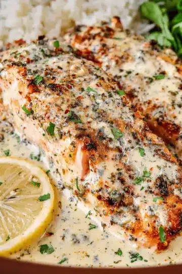 Baked Boursin Salmon