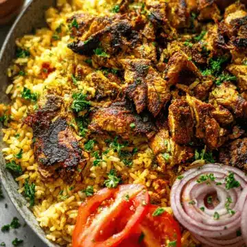 One Pan Chicken Shawarma and Rice