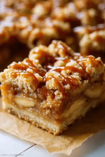 Salted Caramel Apple Pie Bars