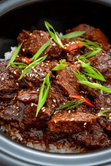 Slow cooker Korean beef