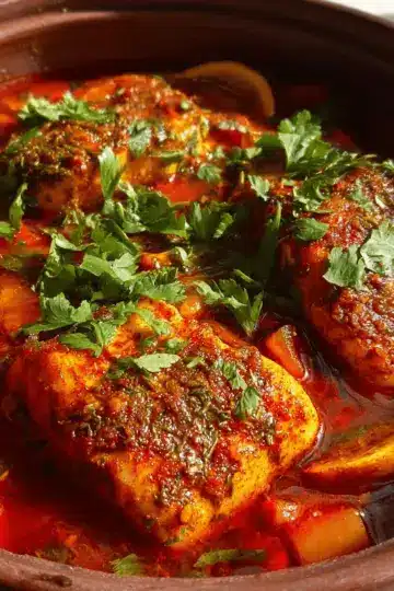 Classic Spicy Moroccan Fish in Rich Sauce