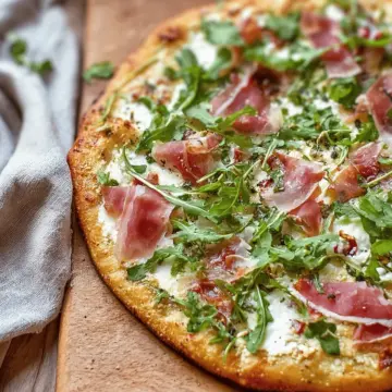 Prosciutto Arugula Pizza