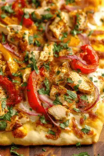 Chicken Fajita Flatbread Pizza