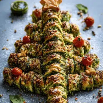 Easy Pesto Christmas Tree