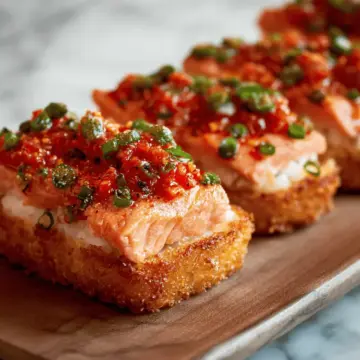 Crispy Rice with Spicy Salmon