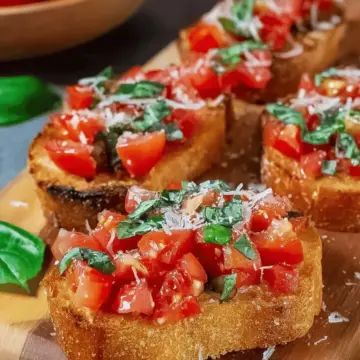 Italienisches Bruschetta Rezept mit Tomaten