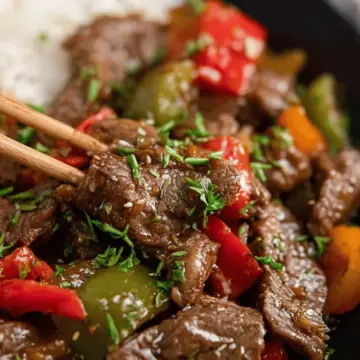 Easy Crockpot Pepper Steak Recipe