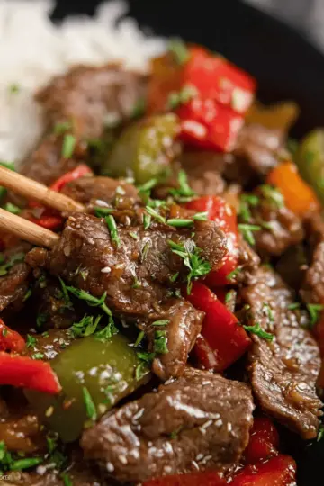 Easy Crockpot Pepper Steak Recipe