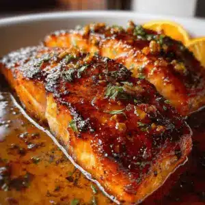 Crispy Honey Orange Glazed Salmon