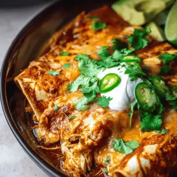 Slow Cooker Chicken Enchiladas
