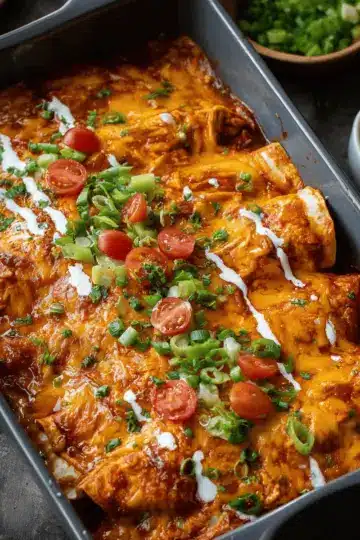 Buffalo Chicken Enchiladas