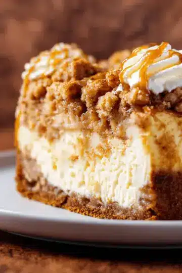 Apple Crisp Cheesecake