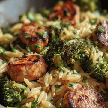 Chicken Sausage Broccoli Orzo