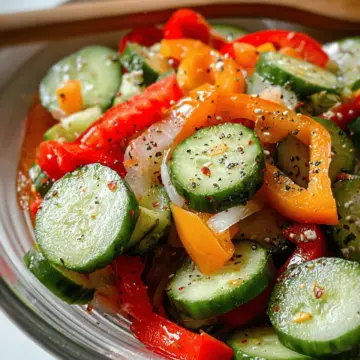 Cucumber and Bell Pepper Salad