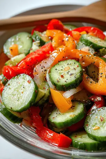Cucumber and Bell Pepper Salad