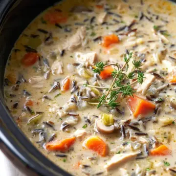 Slow Cooker Chicken and Wild Rice Soup