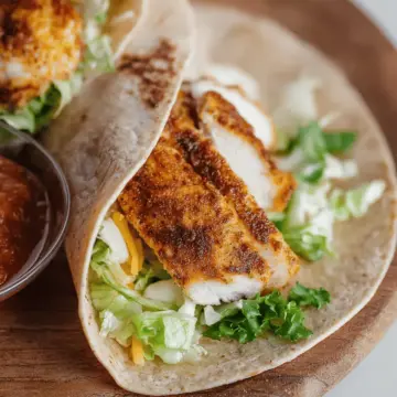 Air Fryer Crispy Chicken Wraps