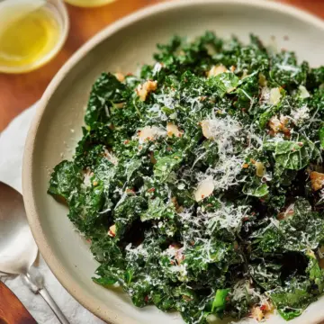 Lemony Parmesan Kale Salad