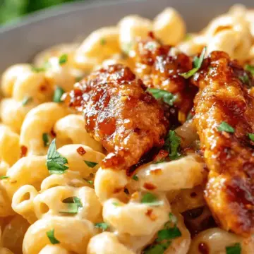 Copycat Applebee’s Honey Pepper Chicken Mac and Cheese