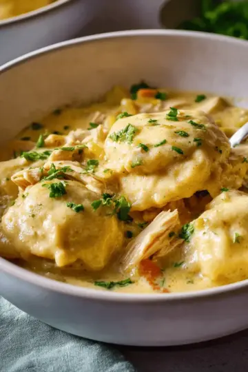 Slow Cooker Chicken and Dumplings