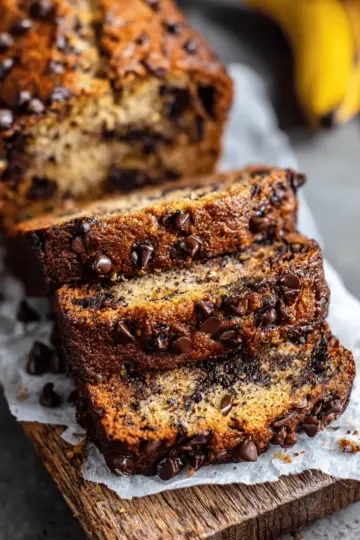 Super Moist Chocolate Chip Banana Bread