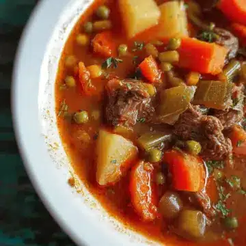 My Mom's Old-Fashioned Vegetable Beef Soup