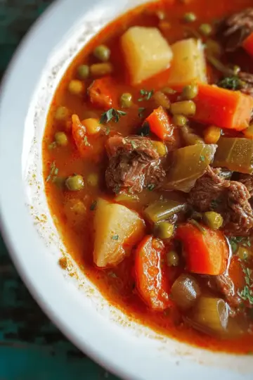 My Mom's Old-Fashioned Vegetable Beef Soup