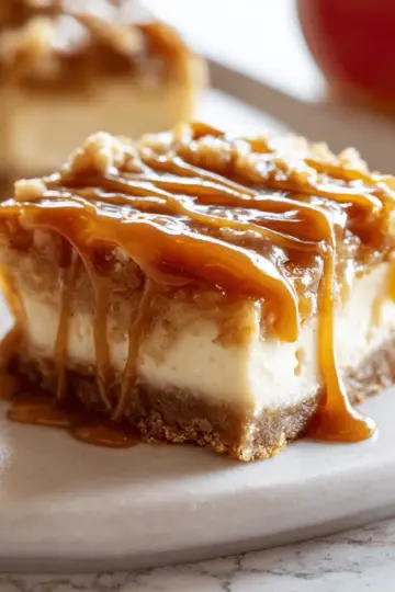 Caramel Apple Cheesecake Bars