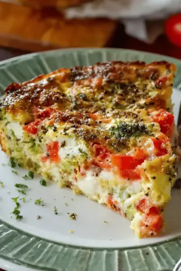 Crustless Vegetable Quiche