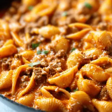 Creamy Beef and Shells