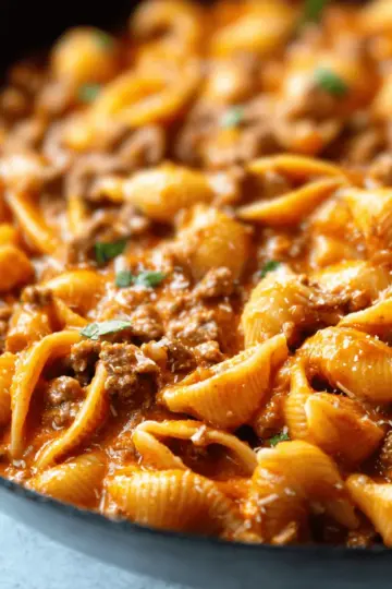 Creamy Beef and Shells