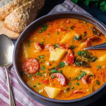 Spanish Potato and Chorizo Soup