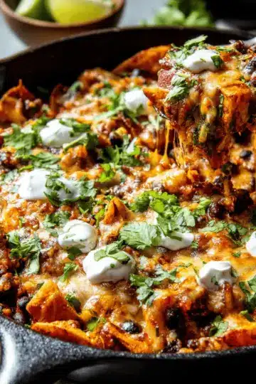 Butternut Squash and Black Bean Enchilada Skillet
