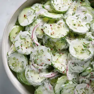 Creamy Cucumber Salad