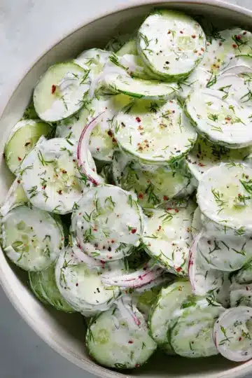 Creamy Cucumber Salad