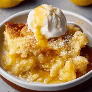 Gooey Lemon Cobbler