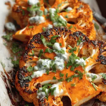 Buffalo Cauliflower Steaks