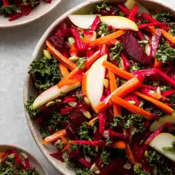 Apple, Beet, Carrot & Kale Salad