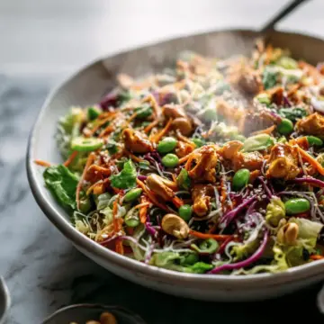 Cashew Crunch Salad with Sesame Dressing