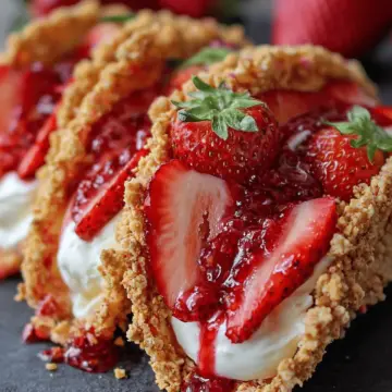 Strawberry Crunch Cheesecake Tacos
