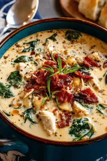 Creamy Tuscan Chicken Soup