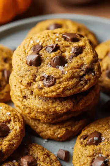 Brown Butter Pumpkin Chocolate Chip Cookies