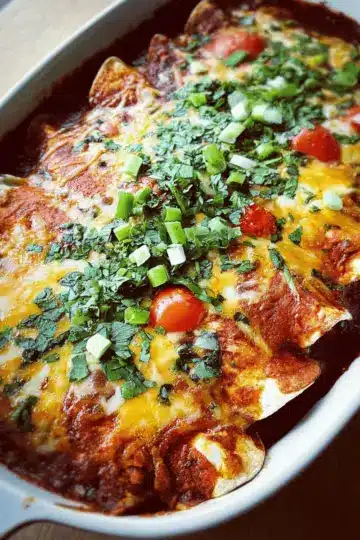 Vegetarian Bean and Cheese Enchiladas