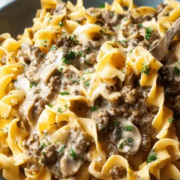 Ground Beef Stroganoff
