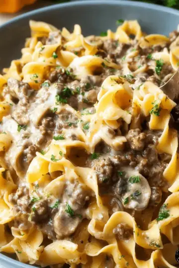 Ground Beef Stroganoff
