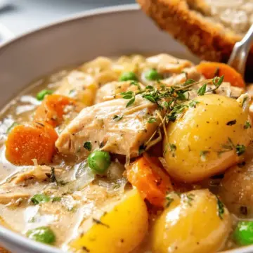 Slow Cooker White Wine Chicken Stew